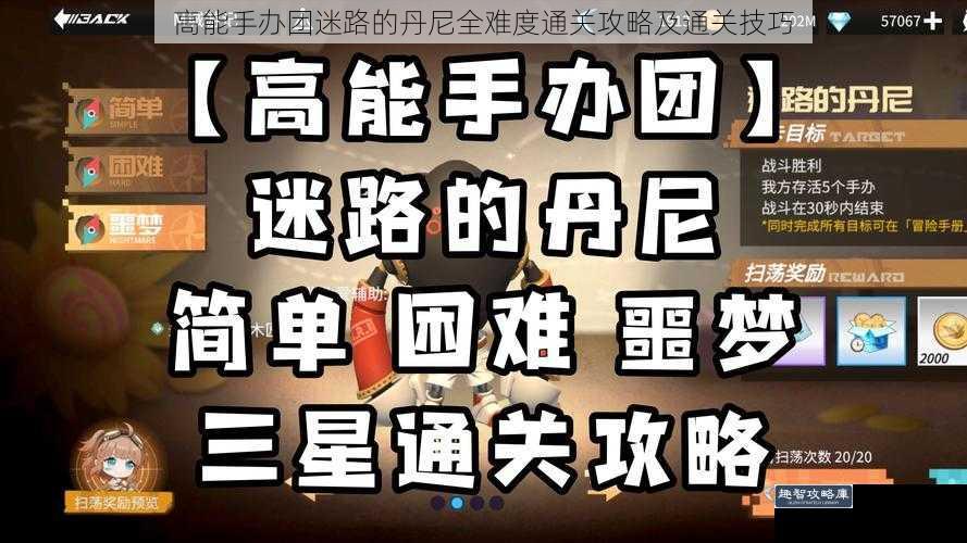 高能手办团迷路的丹尼全难度通关攻略及通关技巧