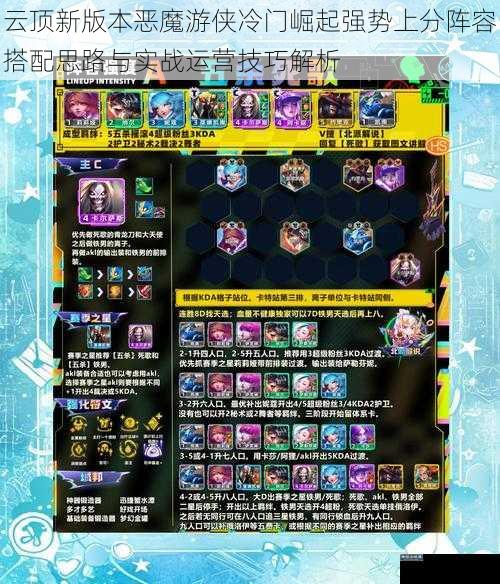 云顶新版本恶魔游侠冷门崛起强势上分阵容搭配思路与实战运营技巧解析