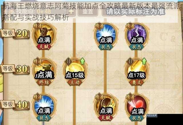 航海王燃烧意志阿菊技能加点全攻略最新版本最强流派搭配与实战技巧解析