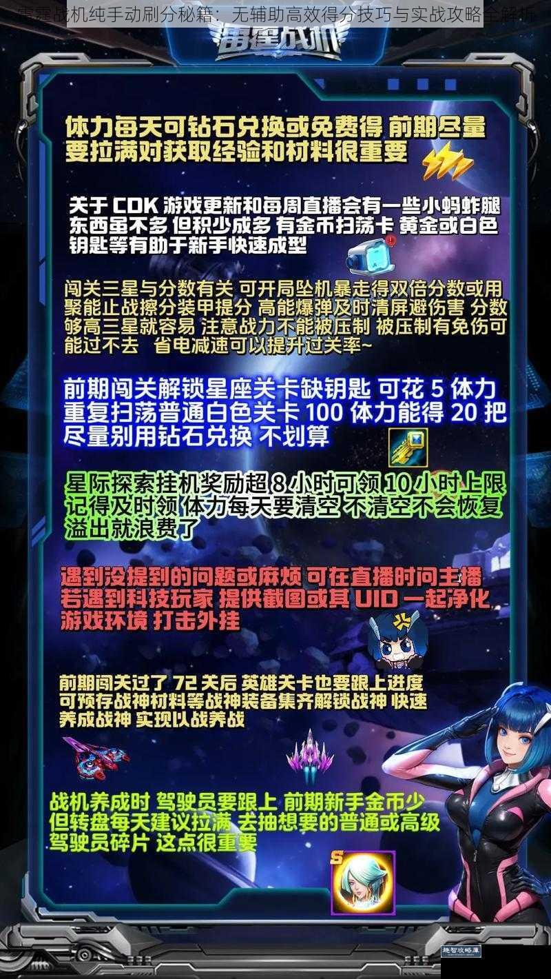 雷霆战机纯手动刷分秘籍：无辅助高效得分技巧与实战攻略全解析