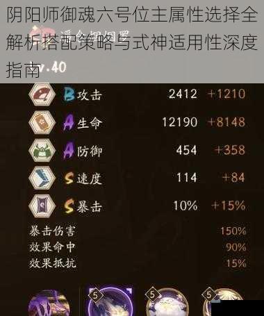 阴阳师御魂六号位主属性选择全解析搭配策略与式神适用性深度指南